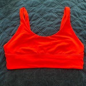 bright orange align bra size 12 never worn